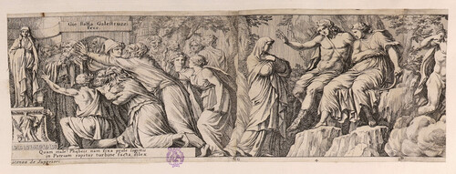 Apolo y Diana hablan con Níobe