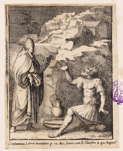 Constantinus Lebra mundatus p. VII dies, latuit cum B. Siluestro a quo baptiz(r)