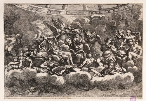 Apolo, Hércules, Vulcano y otras divinidades el Olimpo