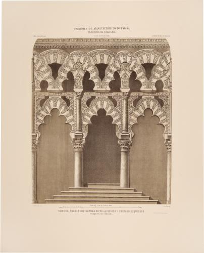 Córdoba. Tribuna árabe (hoy Capilla de Villaviciosa) costado izquierdo de la Mezquita