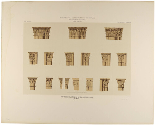 Salamanca. Capiteles del interior de la Catedral vieja