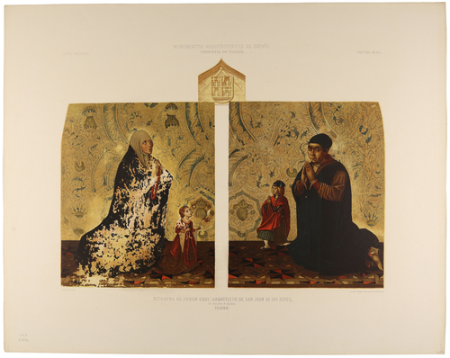Toledo. Retratos de Johan Guas, arquitecto de San Juan de los Reyes, su mujer e hijos