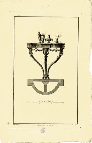 Cahier de Tables et Consoles avec leurs Plans