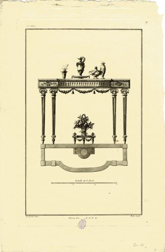 Cahier de Tables et Consoles avec leurs Plans