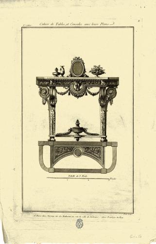 Cahier de Tables et Consoles avec leurs Plans