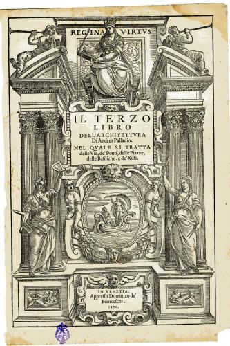 IL TERZO LIBRO DELL'ARCHITETTURA Di Andrea Palladio : [portada]