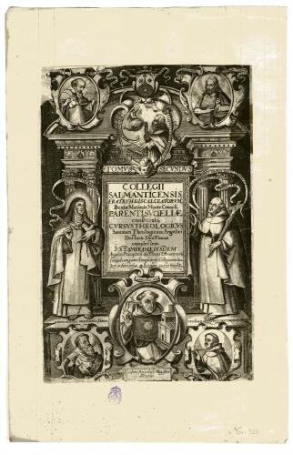 COLLEGII SALMANTICENSIS FRATRUM DISCALCEATORUM, Beatae Mariae de Monte Carmeli, PARENTI SUO ELIAE consecrati, CURSUS THEOLOGICUS Summam Theologicam Angelici Doctoris Divi Thomae complectens : [portada]