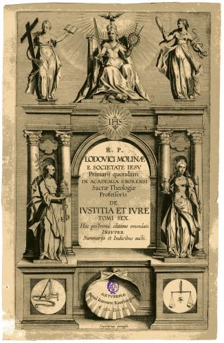 DE IUSTITIA ET IURE R. P. LODOVICI MOLINAE : [portada]