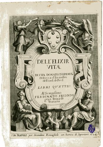 DELL'ELIXIR VITAE DI FRA DONATO D'EREMITA : [portada]