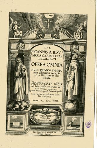 OPERA OMNIA ... IOANNIS A IESU MARIA CARMELITAE DISCALCEATI : [portada]