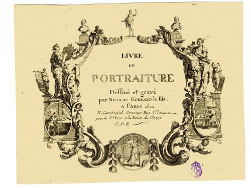 LIVRE DE PORTRAITURE Dessiné et gravé par NICOLAS GUERARD le fils : [portada]