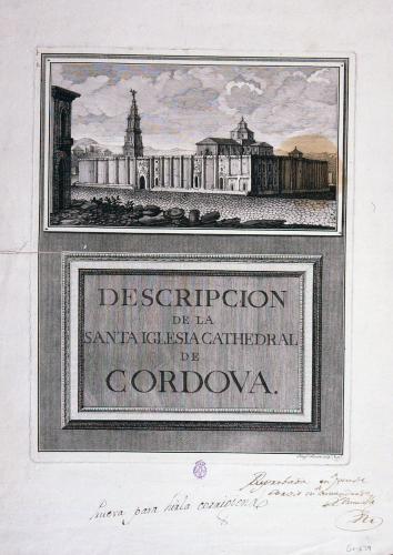 DESCRIPCION DE LA SANTA IGLESIA CATHEDRAL DE CORDOVA