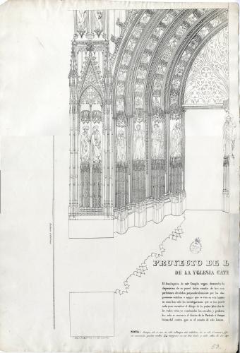 PROYECTO DE LA GRAN PORTADA DE LA YGLESIA CATEDRAL DE BARCELONA