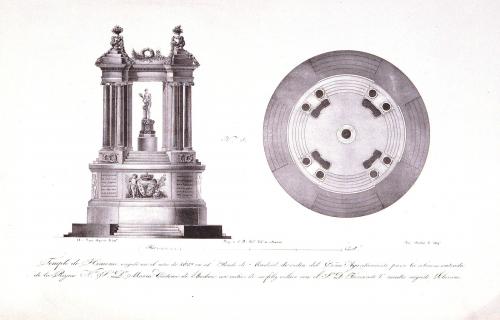 COLECCION DE ESTAMPAS LITOGRAFICAS, QUE REPRESENTAN LOS MONUMENTOS ERIGIDOS ... DE MADRID EN EL AÑO DE 1829, CON MOTIVO DEL FELIZ ENLACE DE ... D. FERNANDO VII CON ... DOÑA MARIA CRISTINA DE BORBON 