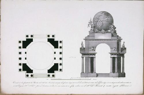 COLECCION DE ESTAMPAS LITOGRAFICAS, QUE REPRESENTAN LOS MONUMENTOS ERIGIDOS ... DE MADRID EN EL AÑO DE 1829, CON MOTIVO DEL FELIZ ENLACE DE ... D. FERNANDO VII CON ... DOÑA MARIA CRISTINA DE BORBON 