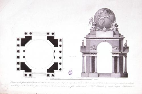 COLECCION DE ESTAMPAS LITOGRAFICAS, QUE REPRESENTAN LOS MONUMENTOS ERIGIDOS ... DE MADRID EN EL AÑO DE 1829, CON MOTIVO DEL FELIZ ENLACE DE ... D. FERNANDO VII CON ... DOÑA MARIA CRISTINA DE BORBON 