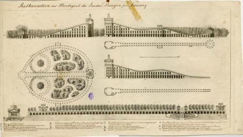 Restauration des Montagnes du Jardin Beaujon par Launay