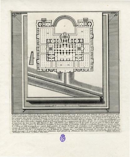PIANTA delle Terme di Diocleziano