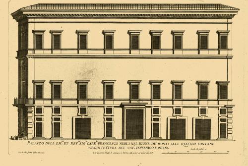 NUOVI DISEGNI DELL'ARCHITETTURE E PIANTE DE PALAZZI DI ROMA DE PIU CELEBRI ARCHITETTI : LIBRO SECONDO