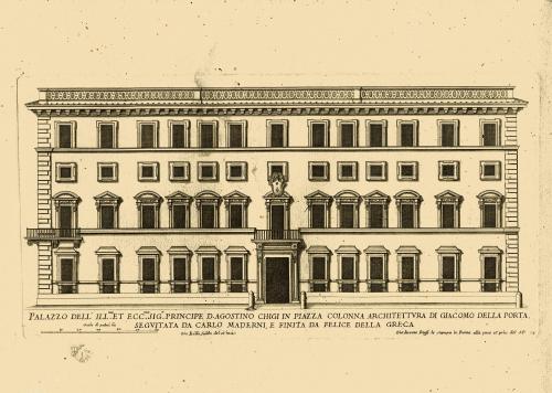 NUOVI DISEGNI DELL'ARCHITETTURE E PIANTE DE PALAZZI DI ROMA DE PIU CELEBRI ARCHITETTI : LIBRO SECONDO