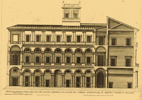 NUOVI DISEGNI DELL'ARCHITETTURE E PIANTE DE PALAZZI DI ROMA DE PIU CELEBRI ARCHITETTI : LIBRO SECONDO