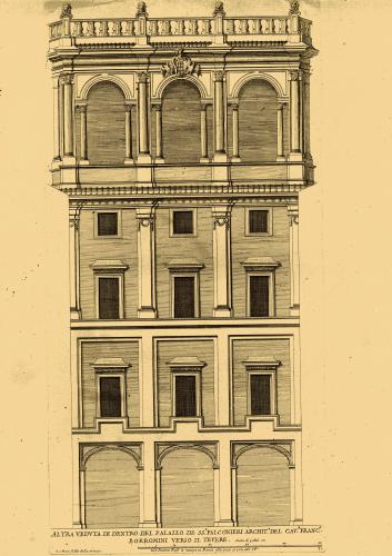 NUOVI DISEGNI DELL'ARCHITETTURE E PIANTE DE PALAZZI DI ROMA DE PIU CELEBRI ARCHITETTI : LIBRO SECONDO