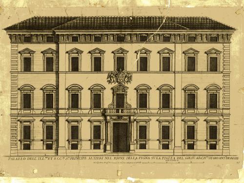 NUOVI DISEGNI DELL'ARCHITETTURE E PIANTE DE PALAZZI DI ROMA DE PIU CELEBRI ARCHITETTI : LIBRO SECONDO