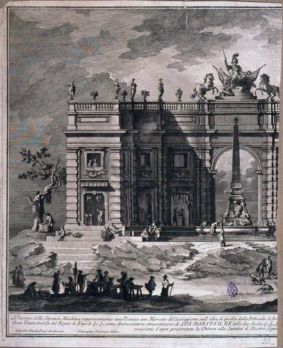 [PUBBLICHE Feste fatte in Roma da L'Eccmo. Príncipe D. Fabricio e D. Lorenzo Colonna, Ambasciatori de S. M. C. nell' anni 1731 a 1776 Per la presentazione della Chinea a la Santitá di N. S. il Papa