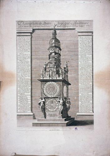 Description de L'horologe que Messieurs Les Comtes de Lyon ont fait faire dans L'Eglise de St. Jean l'année 1660
