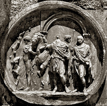 [Medallones escultóricos del arco de Constantino de Roma] 