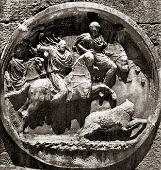 [Medallones escultóricos del arco de Constantino de Roma] 