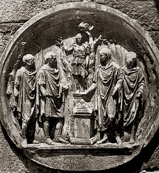 [Medallones escultóricos del arco de Constantino de Roma] 