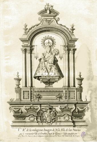 Vº. Rto. de la milagrosa Imagen de Nra Sra de las NIEVES que se venera en la Villa de Torralba Diocesi de Cuenca 