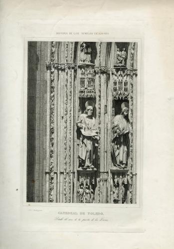 CATEDRAL DE TOLEDO : Detalle del arco de la puerta de los Leones