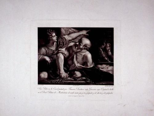 San Pedro en la Carcel pintado por Francisco Barbieri, vulgo Guercino ..