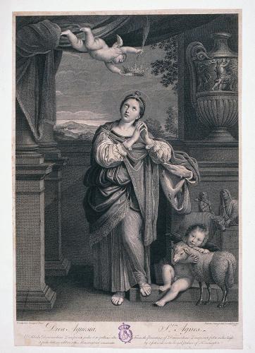 St. Agnes: From the painting of Dominichino