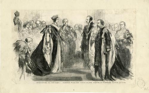 INVESTITURE OF THE KING SARDINIA WITH THE ORDER OF THE GARTER, AT WINDSOR CASTL