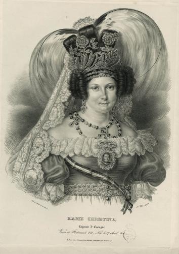 MARIE CHRISTINE, Régente d'Espagne 