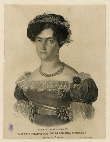 S.A.R. LA SERENISIMA SRA.Dª. MARIA FRANCISCA DE BRAGANZA Y BORBON : Infanta de España