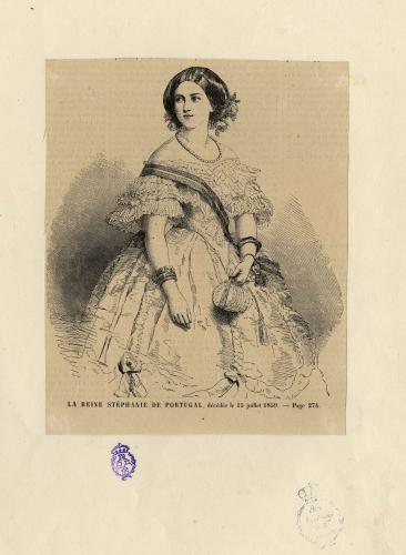 LA REINE STEPHANIE DE PORTUGAL, décédée le 15 juillet 1859