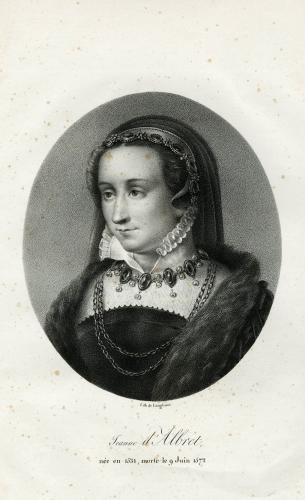 Jeanne d'Albret, née en 1531, morte le 9 Juin 1572 