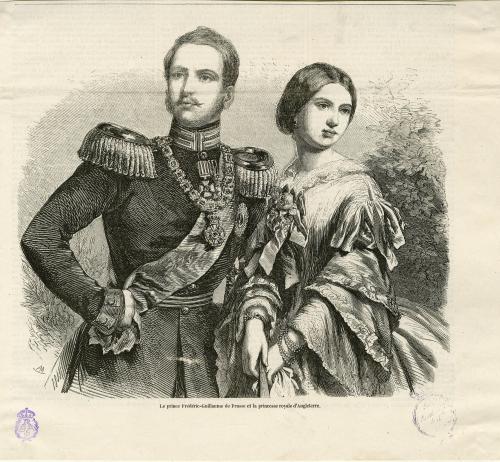 Le prince Fréderic-Guillaume de Prusse et la princesse royale d'Angleterre