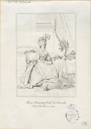 MARIE Antoinette (Archidsse d'Autriche) : Reine de France + 1793