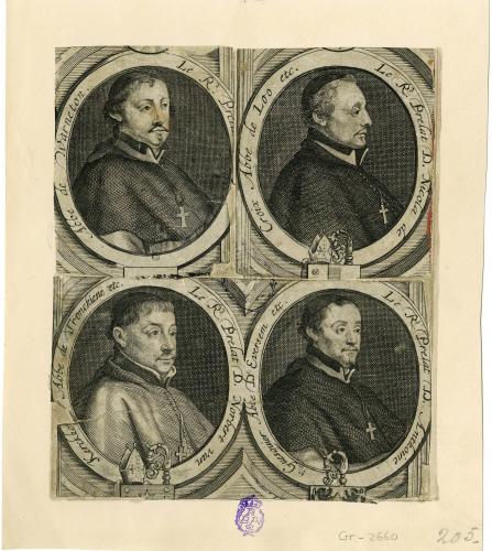 [RETRATOS de prelados y caballeros flamencos del S.XVII]