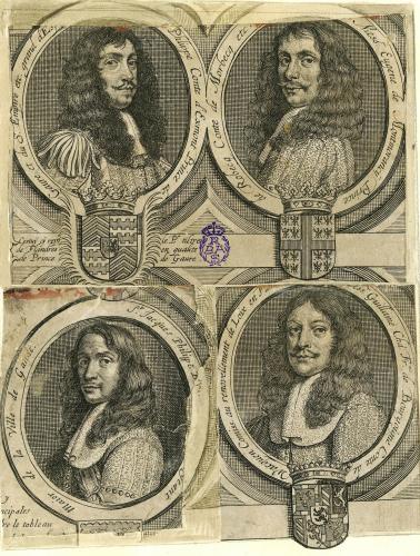 [RETRATOS de prelados y caballeros flamencos del S.XVII]