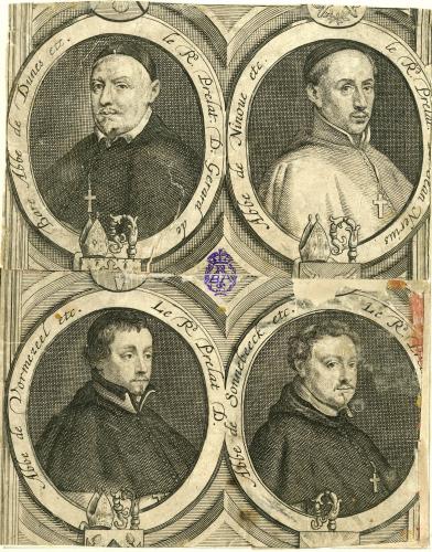 [RETRATOS de prelados y caballeros flamencos del S.XVII]