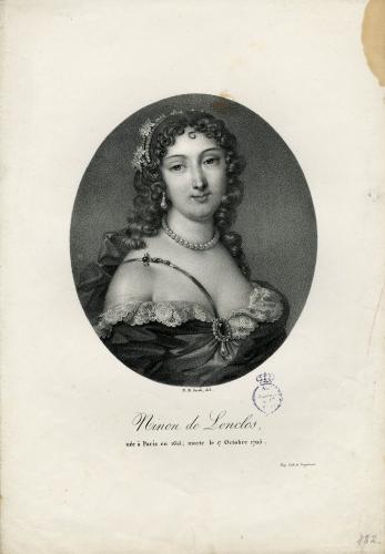 Ninon de Leclos, née à Paris en 1615 ; morte le 17 Octobre 1705