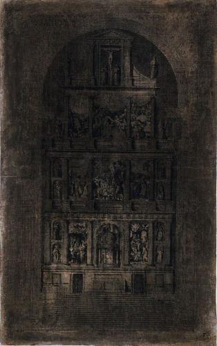 ORTOGRAPHIA DEL RETABLO QUE ESTA EN LA CAPILLA MAIOR DE S. LORENTIO EL REAL DEL ESCURIAL