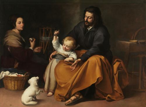 Sagrada familia del pajarito (Jesús, María y Joseph)