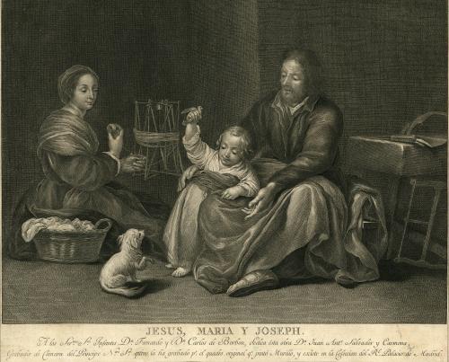 Sagrada familia del pajarito (Jesús, María y Joseph)
